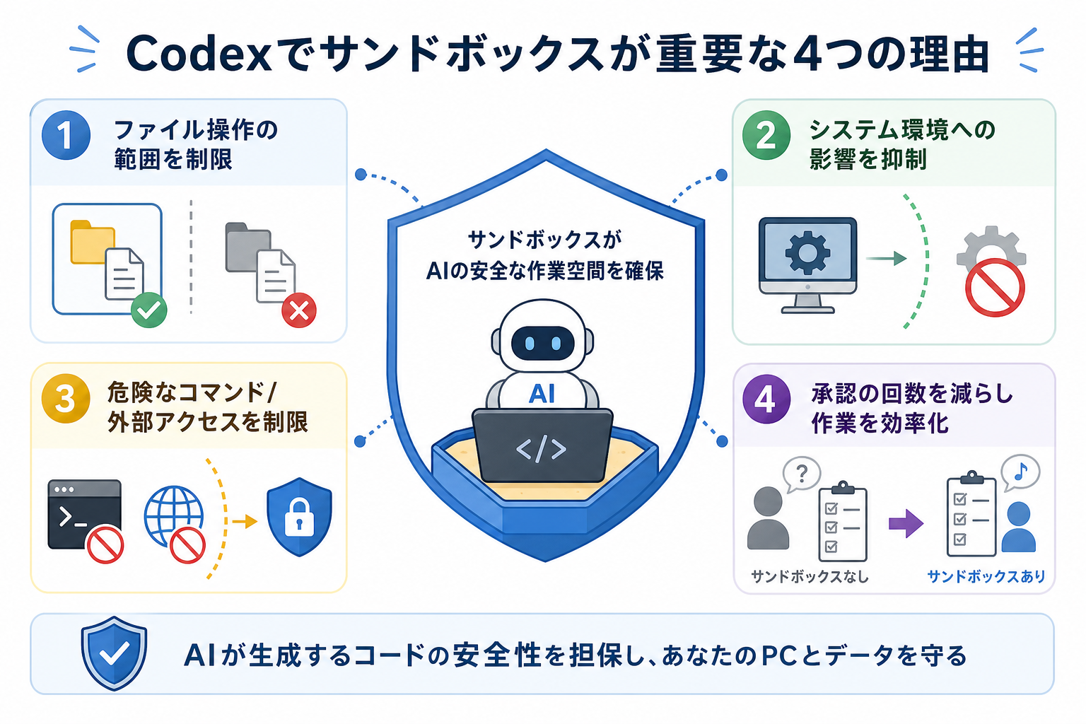 Codexでサンドボックスが重要な4つの理由