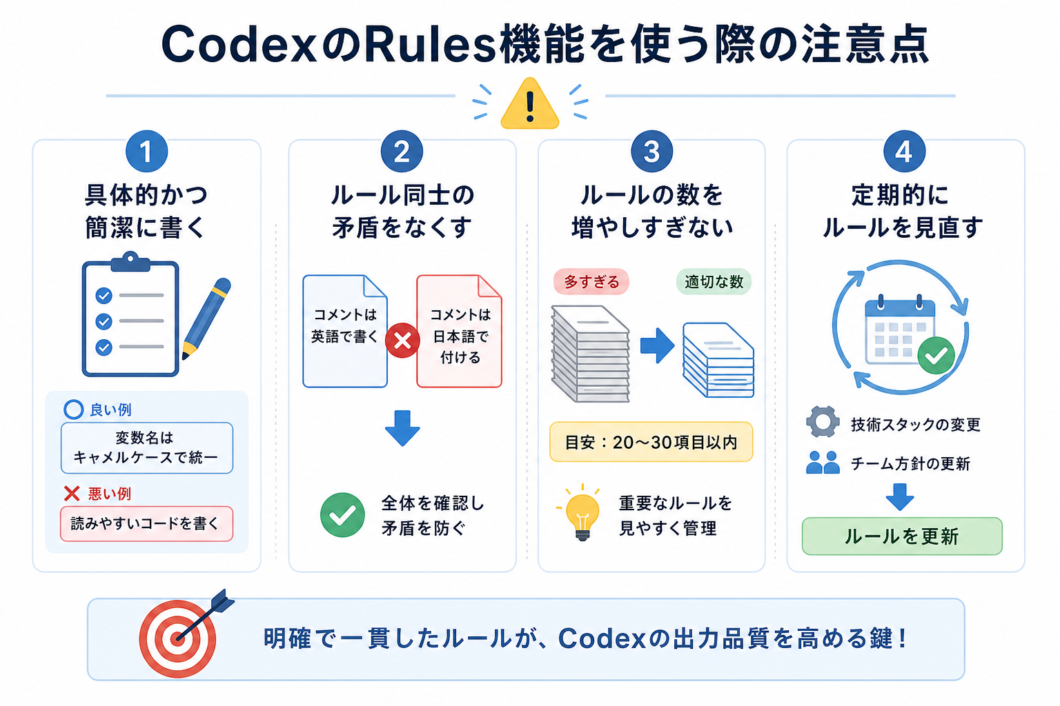 CodexのRules機能を使う際の注意点