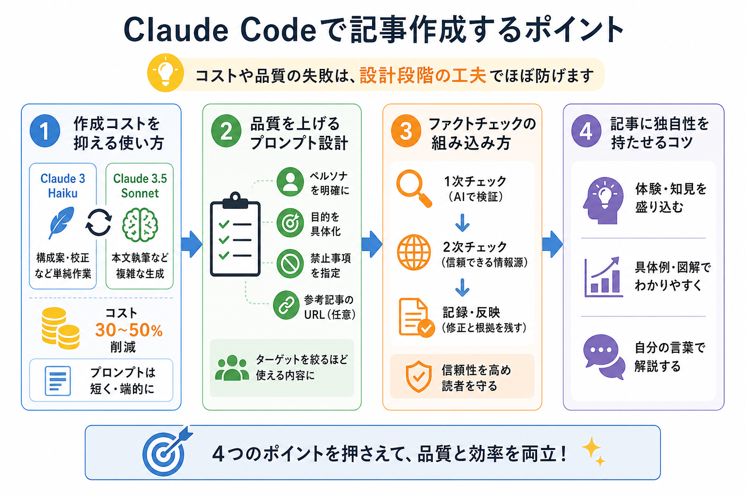 Claude Codeで記事作成するポイント