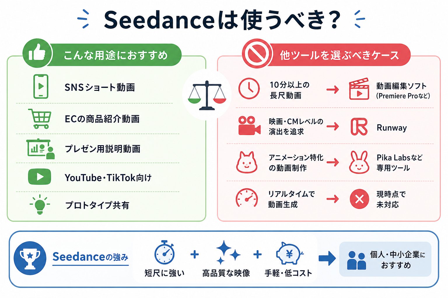 Seedanceは使うべき？