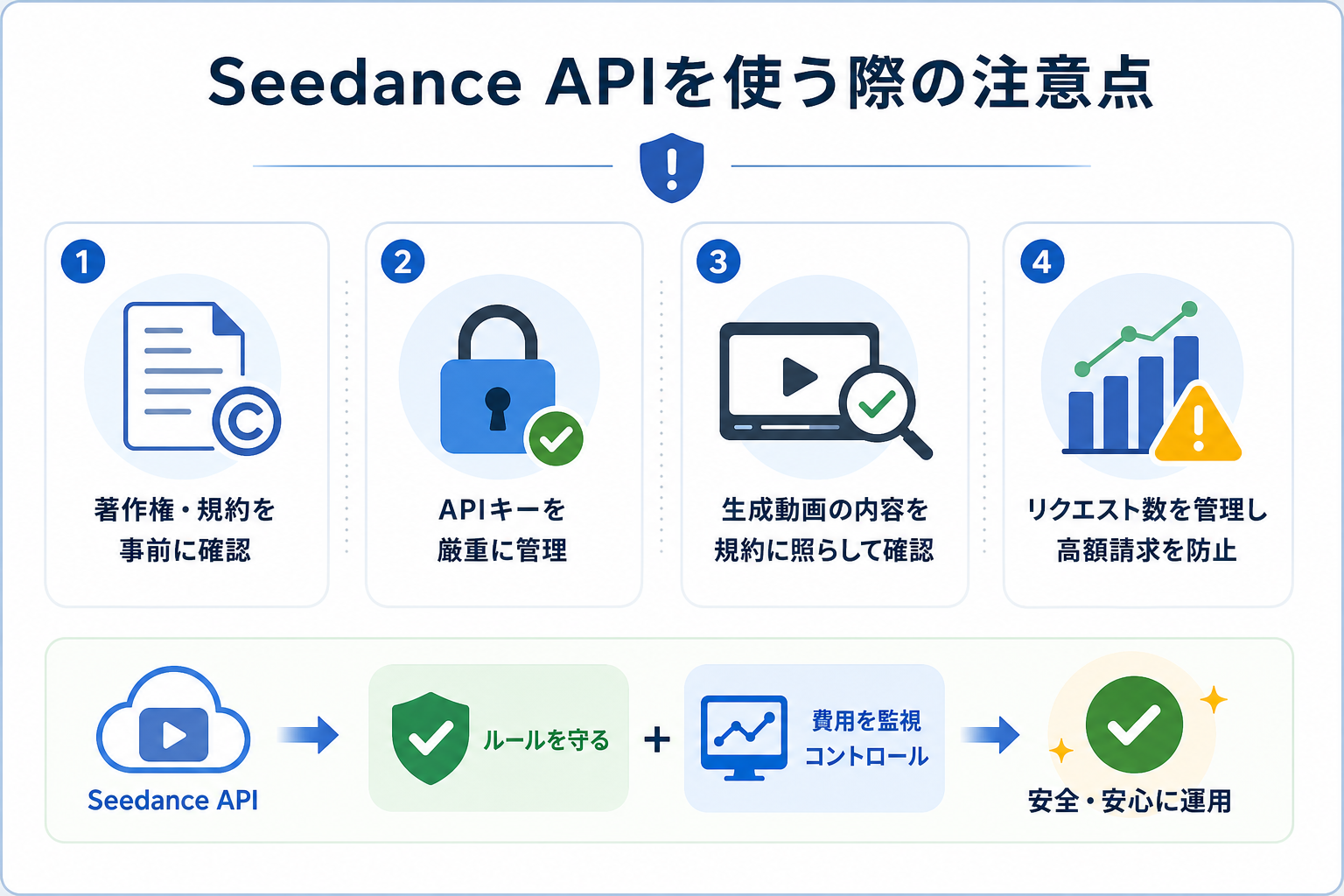 Seedance APIを使う際の注意点