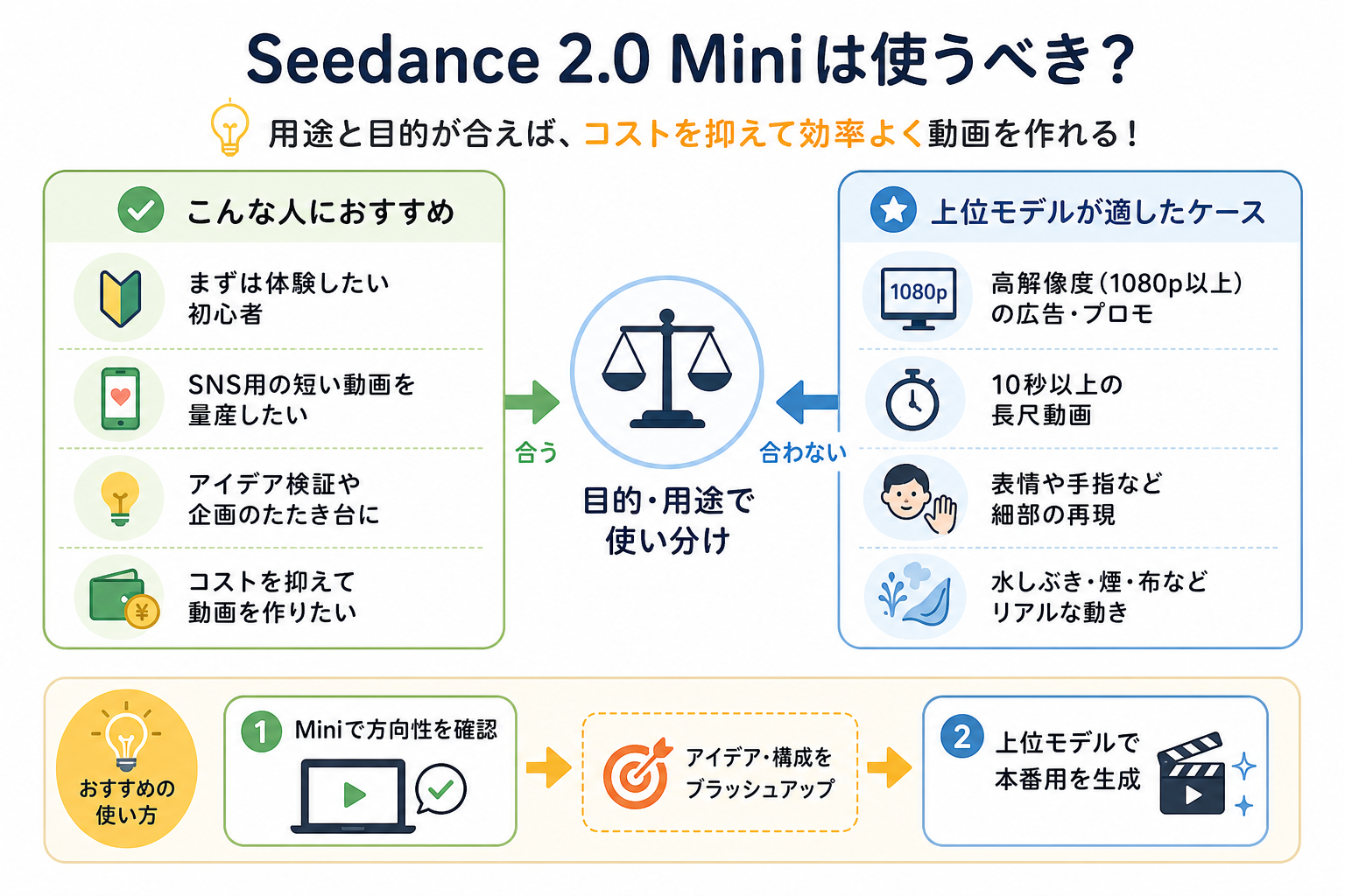 Seedance 2.0 Miniは使うべき？