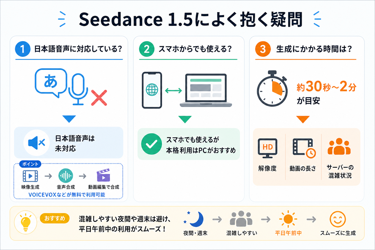 Seedance 1.5によく抱く疑問