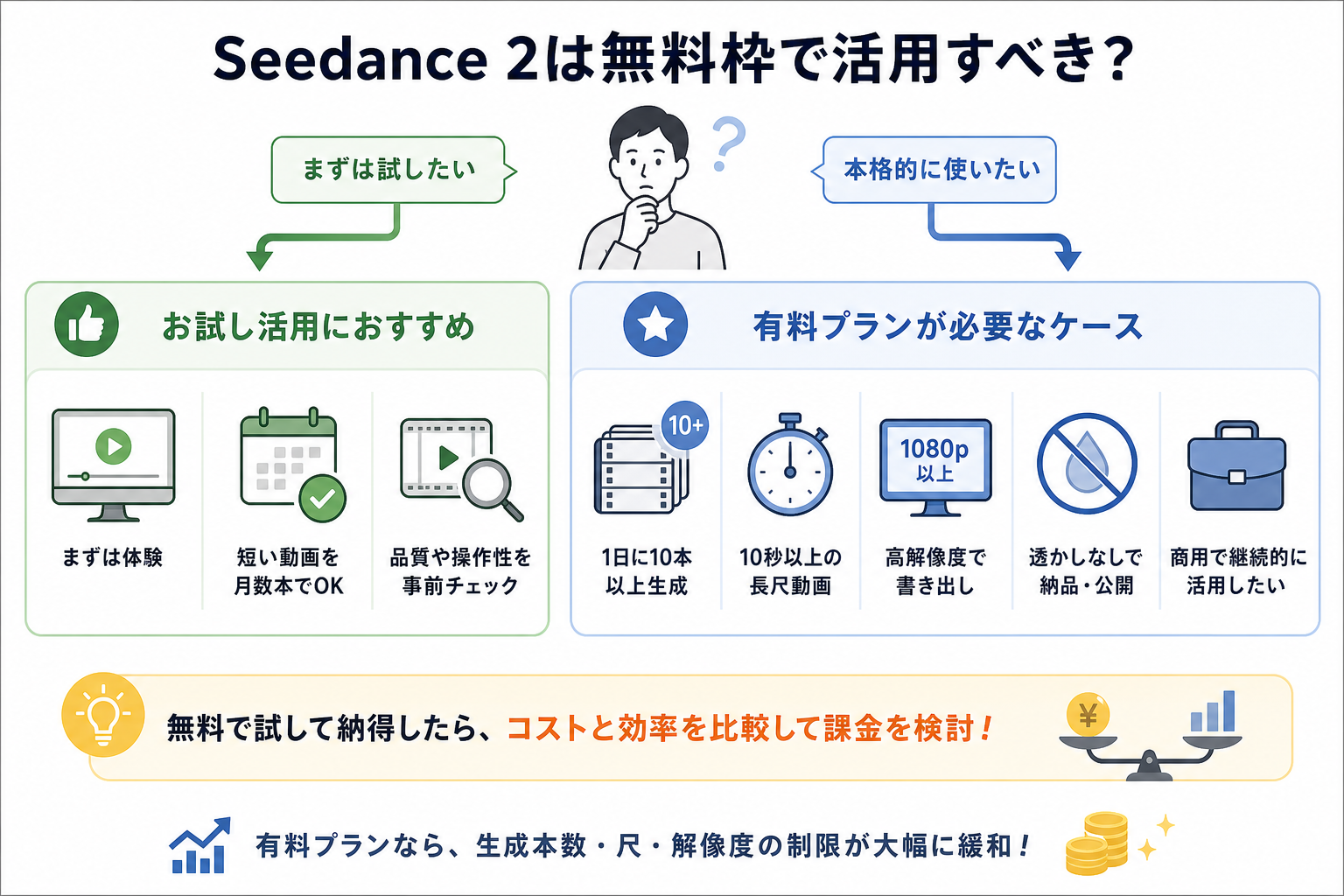 Seedance 2は無料枠で活用すべき？