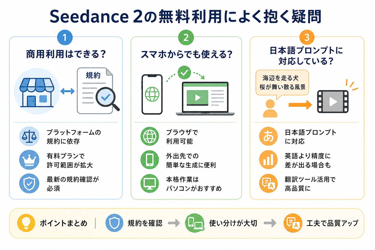 Seedance 2の無料利用によく抱く疑問