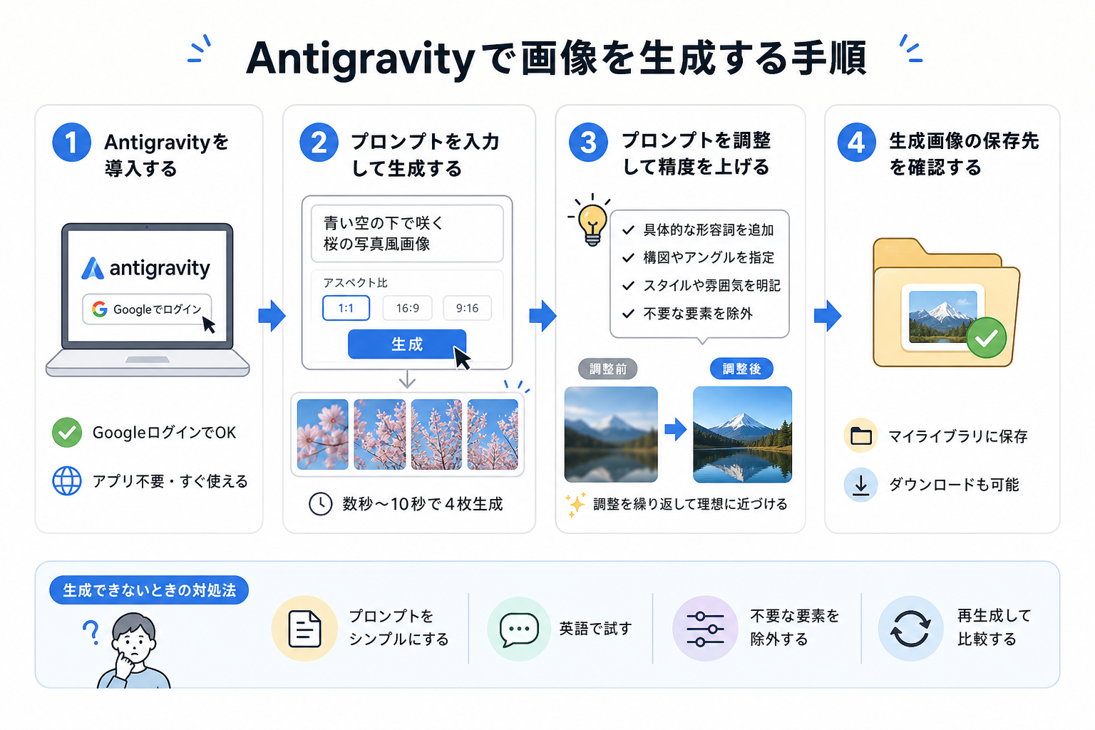 Antigravityで画像を生成する手順