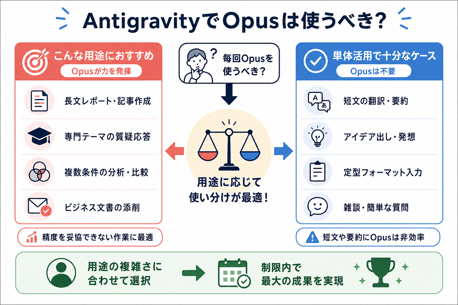 AntigravityでOpusは使うべき?